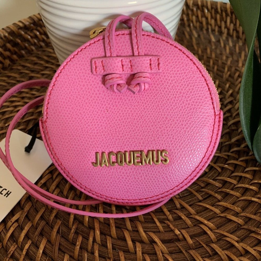 JACQUEMUS Le Pitchou coin purse PINK AUTHENTIC NWT - Picture 1 of 9